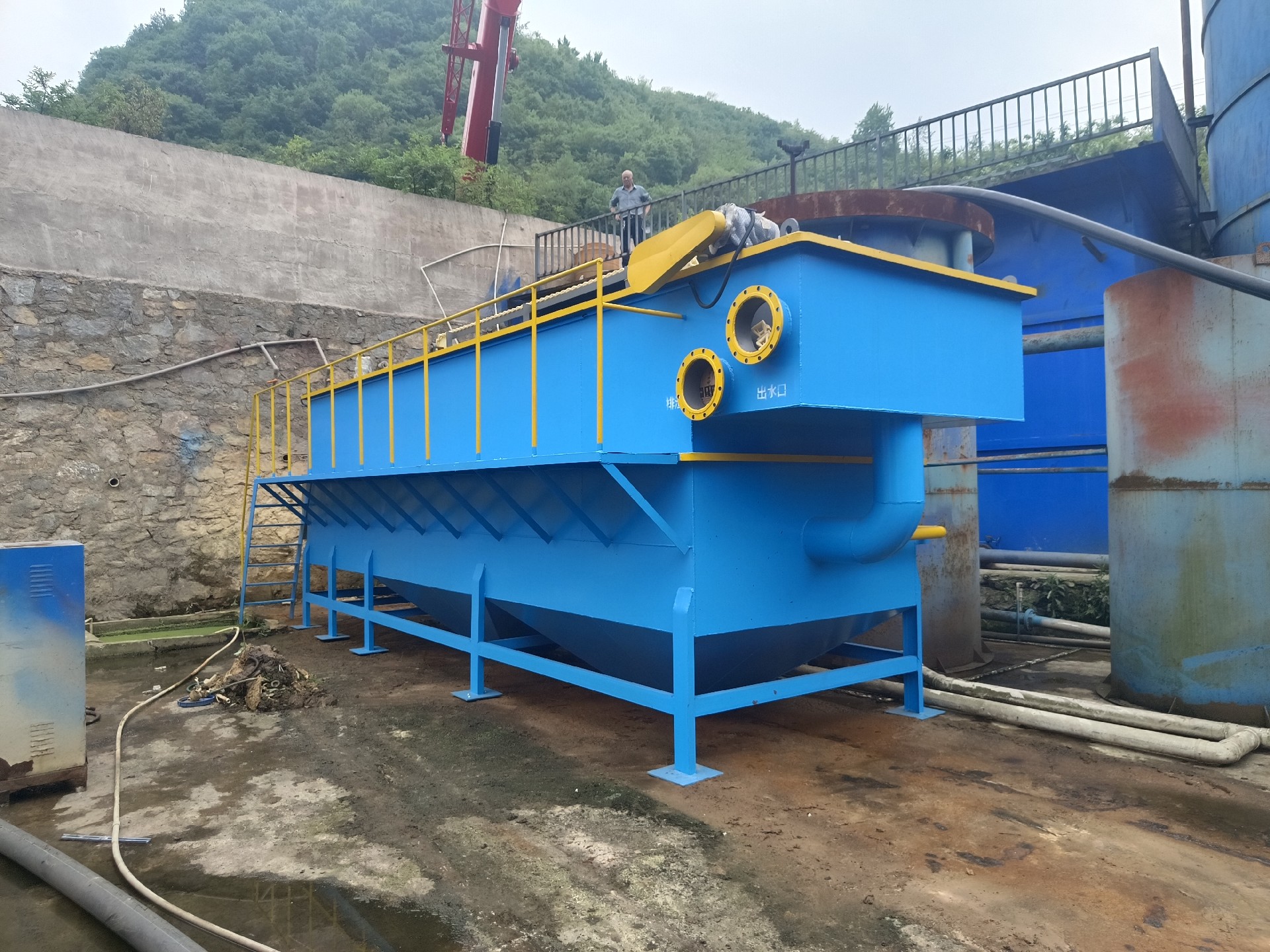 氣浮機(jī)，高效氣浮機(jī)，溶氣氣浮機(jī)，氣浮機(jī)安裝現(xiàn)場(chǎng)